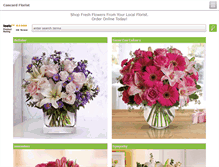 Tablet Screenshot of concordflowers.com.au